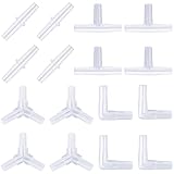 Uniclife Aquarium Airline Schlauchverbinder Kunststoff-Inline-Ventil, 40-TLG