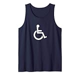 Klassische blaue und weiße Handicap-Schild Geschenke Tank Top