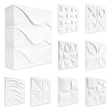HEXIM 3D Wandpaneele 50x50cm - Decken- & Wandverkleidung aus XPS Styropor (2qm Game) Kunststoff Deckenverkleidung ohne Fuge B