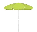 Dehner Gute Wahl Sonnenschirm Saturn, Ø 200 cm, Höhe 180 cm, Polyester, grü