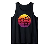 BEUNRUHIGTER SONNENUNTERGANG MIT DREI STERNEN. Tank Top