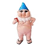 HYLDM Garden Goblin-Art Dekoration Spaß nackt trinkender Mann Frauen Gartenzwerge, trinkender Mann Frauen Gartenzwerge für Garten Rasen Veranda Hof Home O