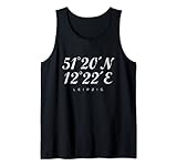 Leipziger Koordinaten (Vintage Weiß) Leipzig Tank Top
