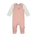 Steiff Unisex Baby Set Strampler + T-Shirt Langarm GOTS Unterwäsche, Silver PINK, 62