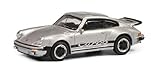 Schuco 452022400 Porsche 911, 3.0 Turbo, Modellauto, Maßstab 1:64, Silb