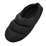 IBLUELOVER Hausschuhe Damen Herren Winterhausschuhe Warm Daunenschuhe Dicker Sohle Weiche Hüttenschuh Indoor Bettschuhe Daunen Baumwollschuhe für Weihnachten Geschenk Herbst W