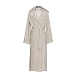 Möve Wellbeing Kapuzenbademantel, Bademantel - Rippenstruktur, Größe XL, Nature, 278790557-869-5056