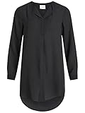 Vila Damen Vilucy L/S Tunic -Fav Bluse, Schwarz, 40 EU
