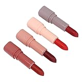 Lippen-Make-up-Set, tragbare Größe, langlebig, hochpigmentiert, 4 Farben, feuchtigkeitsspendendes Lippenstift-Set, 14,8 g für die Arbeit für F