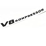 Auto Emblem Aufkleber Autoaufkleber V8 Kompressor. Plastikautos Kofferraum Rückseite Buchstaben Badge Embleme Aufkleber Aufkleber Kompatibel mit Mercedes Benz AMA. Autozubehör Dek