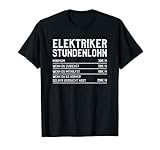 Herren Elektriker Stundenlohn Minimum Elektrotechnik T-S