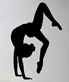 Wandtattoo, Wandtattoo, für Turner, Sport, Gymnastik, Kunst, Vinyl, abnehmbare Aufkleber, Yoga, Heimdekoration, Tapete, DIY, 55 x 83