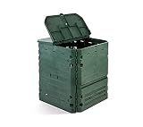 HUIJK komposter Thermokomposter 400 Liter Gartenkomposter Schnellkomposter Komposter Box