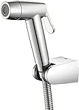 Riyyow Handbidet Sprayer for WC, Chrom-Baby-Tuch-Windel-Sprayer Kit Abs Bidet-Sprüher Set Wandhalterung 2 Funktion Toilette Bidet Sprayer Kit mit 1.5M Brauseschlauch und Abs H