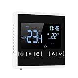 WYBFZTT-188 Wasserheizungs-Thermoregulator LCD Touchscreen Thermostat Elektrische Fußbodenheizung Temperaturregler Werkzeuge (Color : White)