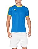 PUMA Herren Jersey, Electric Blue Lemonade-Yello, S