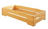 BioKinder 22633 2er Set Kai Stapelbett Stapelliege Gästebett aus Massivholz Erle 90 x 200