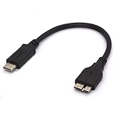 USB C auf Micro B Kabel – Typ C 3.0 zu Micro B Kabel für Apple MacBook (Pro), Toshiba Seagate, WD West Digital Externe Festplatte, HDD, Kamera, Galaxy S8/S9