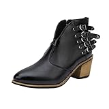 PANGKII Stiefel Bequeme Stiefeletten Damen Schneestiefel rutschfeste Frauen Schwarz Braun Pink Warm Gefütterte Winterschuhe Unisex Wasserdicht Wanderschuhe Schneestiefel Winter Trekking Winterb