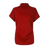 Mophghdj Damen Bluse Elegant - Regular Fit Freizeit Kurzarmshirt Ausgefallene Tshirts Bunte Blumenmuster Druck Langarmshirts S