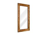 Woodkings® Spiegel Texas Massivholz Akazie Natur mit Holzrahmen Badspiegel Wandspiegel E