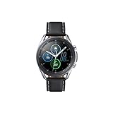 Samsung Galaxy Watch3, runde Bluetooth Smartwatch für Android, drehbare Lünette, LTE, Fitnessuhr, Fitness-Tracker, großes Display, 45 mm, silber, inkl. 36 Monate Herstellergarantie [Exkl. bei Amazon]