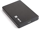 Externe Festplatte, 2 TB, tragbar, USB 3.0, externe Festplatte, für PC, Laptop, Mac (2 TB, Black-C)