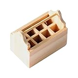 JYKFJ Puppenhaus Miniatur Werkzeugkasten, 1:12 Holz Werkzeugkasten Modell, Simulation Puppenhaus Werkzeugkasten, Puppenhaus Küchenmöbel, Holz Puppenhaus Zubehör Dekor Spielzeug fü