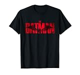 The Batman Crimson Drawn Bat Logo T-S