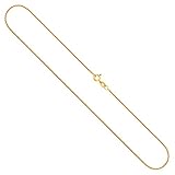 Goldkette, Venezianerkette rund geschlagen Gelbgold 375/9 K, Länge 55 cm, Breite 1.2 mm, Gewicht ca. 3.9 g, NEU