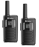 COBRA MT100 PMR446 Walkie-Talkie-Funkgerät, 2 Stück, Schw