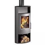 Justus Kaminofen Island 5 gussgrau S