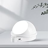 Bewegungsmelder-Lichter, Sensor-LED-Lichter, Wassertropfen-Nachtlicht, Bewegungssensor, wiederaufladbares USB-Nachtlicht für Flur, Schrank, Kleiderschrank, Treppe, Küche, Flur (weißes Licht)