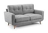 Honeypot - Sofa – Aurora – Ecke – 3-Sitzer – 2-Sitzer – Grauer Stoff (2-Sitzer)