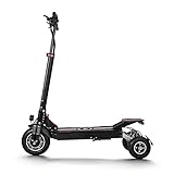 YHKJ Elektrischer Scooter, Faltbarer Elektroroller E Scooter mit Sitz 60 km Lange Reichweite 1000 W 45V 20.8 Ah 10 Zoll Luftreifen Elektro Scooter ​E-Scooter,Schwarz,B