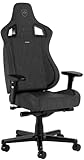 noblechairs Epic Compact TX Gaming Stuhl, Bürostuhl, Schreibtischstuhl, Kopf- und Lendenstütze, Atmungsaktives Textilgewebe, Entwickelt für Nutzer bis 120 kg und 1,7 Meter Hoch,