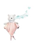 myHummy Einschlafhilfe Baby Doudou Personalisierung Basic rosa weiß | White Noise Baby Einschlafhilfe Kinder zur Baby Beruhigung | myHummy Einschlafhilfe Baby mit sanftem Ausklingen nach 1 S