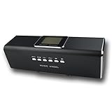 Music Angel - mini Lautsprecher mit Radio, Stereo Boxen, Lautsprechersystem '6in1' mit USB-Slot, MicroSD-Kartenslot, Wecker, Uhr, Line-In für Samsung Galaxy S8 S7 S6, Note 8, Huawei P9 P10 Mate 9, Nokia 8, HTC U11, LG G6, Sony Xperia XZ