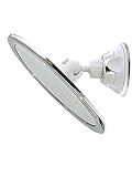 Spiegel mit Saugnapf, VVEMERK 360 Grad Spiegel Duschspiegel,Rasierspiegel, Nebelloser Schminkspiegel Mit Halter, Runder Spiegel für Bad und Dusche,17cm D