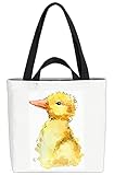 VOID Ente Tiere Kinder Tierbaby Tasche 33x33x14cm,15l Einkaufs-Beutel Shopper Einkaufs-Tasche Bag