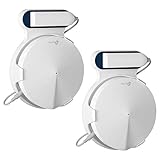 POCI Wandhalterung für TP-Link Deco M9 WiFi-System für das ganze Hausnetz, Steckdosenhalterung für das WiFi und Router-System-Management Deco M9-Mesh ohne Schrauben und einfach zu bewegen(2 pcs Pack)