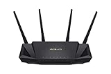Asus RT-AX58U Home Office Router (Ai Mesh WLAN System, WiFi 6 AX3000, Gigabit LAN, AiProtection, USB 3.0, 160 MHz, VPN, PPTP, OpenVPN)