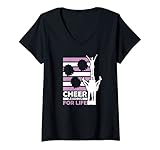Damen Cheerleading for Life Cheerleader T-Shirt mit V