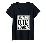 Damen Direkt aus Alcatraz T-Shirt mit V