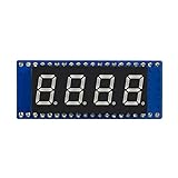 4-Digit 8-Segment Display Module for Raspberry Pi Pico Series, Based on 74HC595 Driver SPI-Compatible Direct C