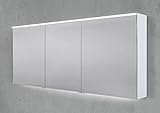 Intarbad ~ Spiegelschrank 180 cm integrierte Multilight-LED-Beleuchtung Doppelspiegeltüren Weiß Matt IB1996