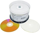 Verbatim Gold BD-R 25GB Inkjet Printable Weiß LTH Hard-Coat Archival Bedruckbare Blu-ray Rohlinge in 50er Cakebox