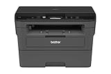 Brother DCP-L2530DW Kompaktes 3-in-1 S/W-Multifunktionsgerät (30 Seiten/Min., Drucken, Scannen, Kopieren, A4, echte 1.200x1.200 dpi, Duplexdruck, 250 Blatt Papierkassette, USB 2.0, WLAN)