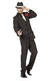 TH-MP 20er 30er Jahre Gangster Kostüm Mafiaboss Charleston Kostüm Herren Herrenanzug 2-teilig (54)