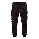 Briskorry Arbeitshose Herren Lange Regular Fit Softshellhose Einfarbige Freizeithose Taschenhose Jogger Cordhose Stretch Slim Fit Fitnesshose Outdoor Tactical Hose Funk